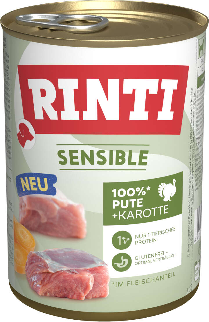 RINTI Hunde-Nassfutter Sensible Pute + Karotte